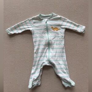 Tuffy Footed Sleeper Dino 0-3m